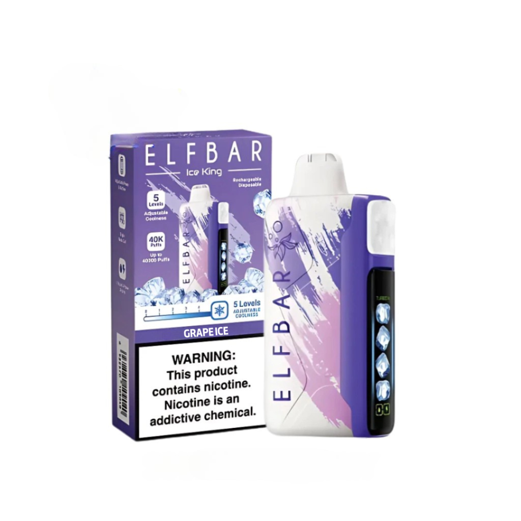ELFBAR ICE KING 40.000 PUFFS GRAPE ICE