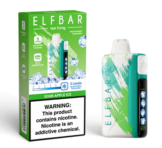 ELFBAR ICE KING 40.000 PUFFS SOUR APPLE ICE