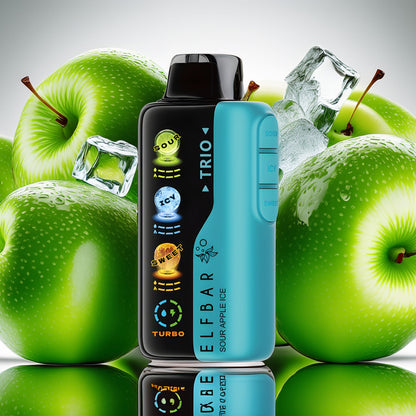 ELFBAR TRIO 40.000 PUFFS SOUR APPLE ICE